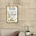 thumbnail image 4 of 1PC Metal Tin Sign Hive Rules Bee Happy Vintage Funny Wall Decor Art Mural Hanging Iron Painting, 4 of 6
