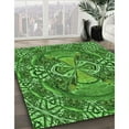thumbnail image 2 of Ahgly Company Indoor Square Patterned Deep Emerald Green Area Rugs, 4' Square, 2 of 6