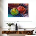 thumbnail image 3 of Elephant Stock Apples Still Life Wall Art - Horizontal Canvas Wall Art - Dining Room Wall Decor - Food And Drink Canvas - Gray And Brown Decor - 36" x 24", 3 of 8