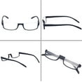 thumbnail image 2 of Qucyy Half Moon ame Reading Glasses (2 Pairs) - Spring Hinge Men and Women Rears, 2 of 5