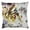 Blue Phoenix Bird, variant on Fennco Styles Watercolor Tropical Phoenix Birds Down-Filled Linen Throw Pillow - 20"x20"