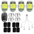 thumbnail image 1 of 4pcs LED luz estroboscópica 7 colores 2.4G control remoto inalámbrico M3 motocicleta lámpara de señal, 1 of 6