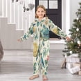 thumbnail image 6 of Soft Big Kids Onesie Pajamas Cozy Loose-Fit Jumpsuits for kids with Pockets for Christmas Lounge & Play Colorful Turtles and Birds Pattern, 6 of 8