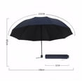 thumbnail image 5 of 130CM Oversized Folding Windproof Waterproof Large Sun Rain Umbrella Travel Family Use, 5 of 6