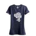 thumbnail image 1 of Never Underestimate The Power Of A Woman Women's Fashion Relaxed T-Shirt Tee Heather Navy Large, 1 of 3