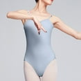 thumbnail image 2 of Lovskoo 2024 Dance Women's Camisole Leotard with Adjustable Straps Dance Practice Suit Suspender Backless Jumpsuit Gymnastics Suit Body Suit Blue-L, 2 of 7