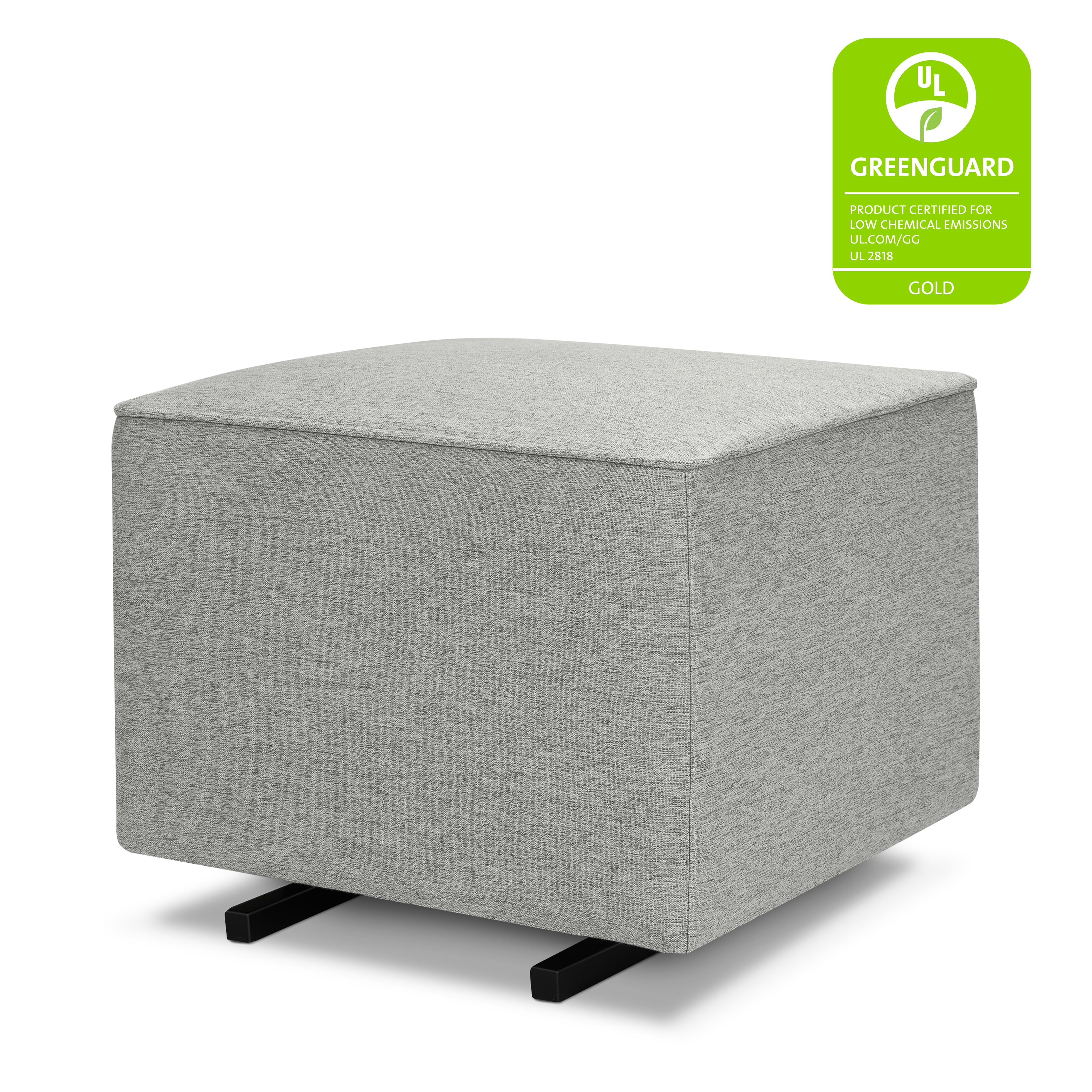 Davinci Universal Gliding Ottoman, Frost Grey