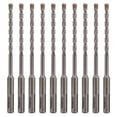 thumbnail image 2 of Kit de brocas para martillo, 10 piezas, juego de brocas para martillo perforador, juego de brocas para martillo perforador de carburo, funcionamiento suave, 2 of 14