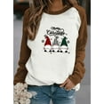 thumbnail image 3 of Cozyfort Long Sleeve Shirts for Women Plus Size Womens Christmas Print Long Sleeved Plus Size Crewneck Pullover Top Womens Tops Casual, 3 of 3