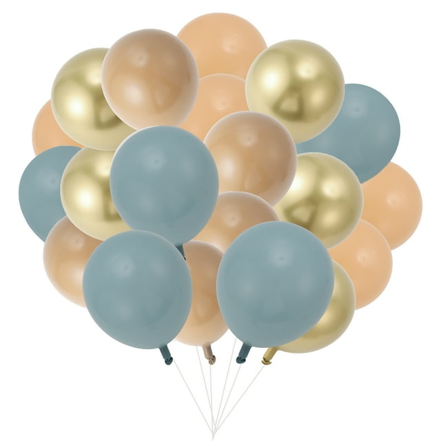 Globos de látex únicos para fiestas con cinta, globos de helio redondos de 10 pulgadas para decoración de bodas, graduaciones y cumpleaños, 20 piezas