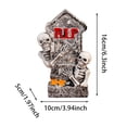 thumbnail image 2 of SUYOLL Halloween Decorations Resin Tombstone Figurine,Double Skull Gravestone Desktop Ornament For Table Shelf Mantel Home Indoor Halloween Party ,Spooky Gothic Holiday Scene Display Decor, 2 of 7