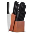 thumbnail image 1 of "Premium 15-Piece Stainless Steel Knife Block Set with Sharpening Rod - Professional Chef Knives for Slicing, Dicing & Chopping - Dishwasher Safe & Anti-Slip Handles", 1 of 7