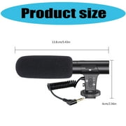 Tizuqe High Performances DSLR Shotguns Microphones 1/4Inch Mount For Documentary Interviews Videos