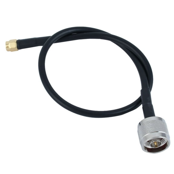 Unique Bargains SMA Male to N Type Male Plug Wifi Antenna Pigtail Cable 16.1