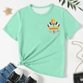 thumbnail image 4 of SXcggal Girls Short Sleeve Shirts Kids Summer Tops Crewneck Tees 3 13 Years Beautiful Cute Casual Girl Top, 4 of 6