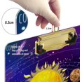 thumbnail image 4 of RYLABLUE Solar System Planets Clipboard Hardboard Wood Nursing Clip Board and Pull for Standard A4 Letter 13x9 inches, 4 of 5