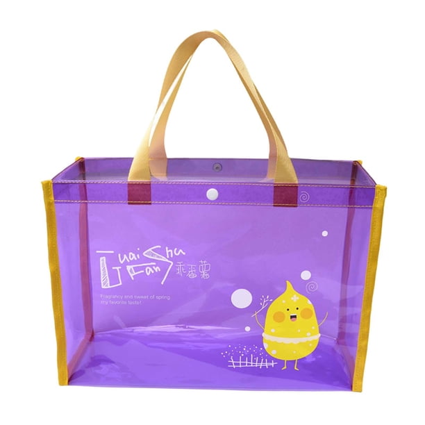 Bolsa impermeable transparente, bolsa de playa, bolsa , gimnasio deportivo resistente a desgarros Púrpura jinwen Bolsa de almacenamiento impermeable