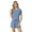 Blue, variant on LANBAOSI Womens Pajama Set Ribbed Knit Pjs with Pockets Short Sleepwear Set 2-Piece Summer Soft Pajamas Set, Size M