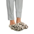 thumbnail image 2 of No Boundaries Women's Faux Fur Buckle Clog Slippers, 2 of 8