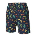 thumbnail image 5 of Kll Shells And Seaweed Men'S Casual Summer Beach Shorts Hawaiian Shorts With Pockets-Xx-Large, 5 of 9