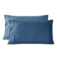 thumbnail image 4 of Mainstays Washed Ultra Soft Microfiber Bed Sheet Set, King, Washed Indigo, 4 Piece, 4 of 6