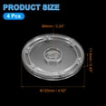 thumbnail image 2 of Uxcell 4 Pack Acrylic Lazy Susan Turntable, 5 Inch Clear Turntable Organizer Ball Bearing 360 Degree Rotating Tray for Spice Rack Table Cake Kitchen Pantry Decorating Bathrooms, 2 of 7