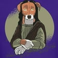 thumbnail image 3 of CafePress - Mona Lisa Dog T Shirt - Dark T-Shirt Kids XS-XL, 3 of 4