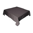 thumbnail image 2 of LA Linen TCpop52x52-CharcoalP34 Polyester Poplin Square Tablecloth, Charcoal - 52 x 52 in., 2 of 2