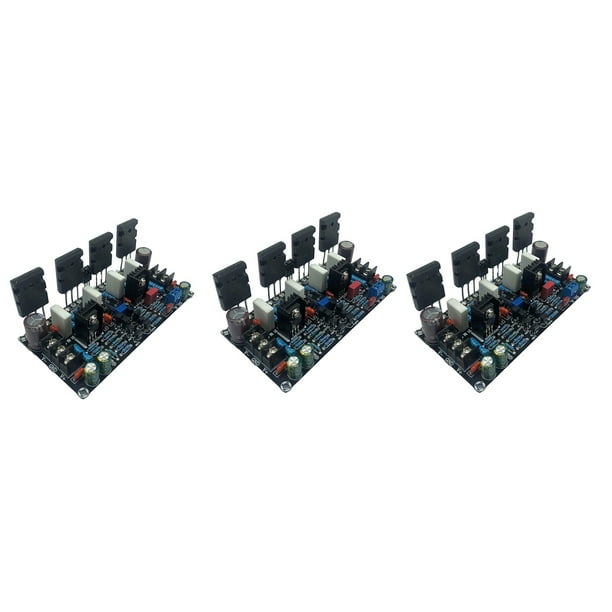 3X Placa de Amplificador de Potencia Mono 1943 + 5200 Placa de Amplificador de Tubo Posterior de 200 W de Alta Potencia