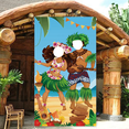 thumbnail image 5 of Luau Couple Photo Door Banner Hawaiian Party Decorations Luau Photo Propsaloha Banner 71 X 35.5 Inch, 5 of 9