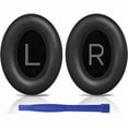thumbnail image 1 of wonima11 SOULWIT Earpads Replacement for Bose QuietComfort 45 (QC45)/QuietComfort SE (QC SE)/Quiet Comfort Wireless Over-Ear Headphones, Ear Pads Cushions with Softer Protein Leather - Black, 1 of 1