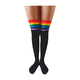 thumbnail image 2 of Calcetas extra largas Mauya Orgullo LGBT Arcoiris Pride Negro 1 Par, 2 of 5
