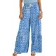 thumbnail image 2 of Pantalones Mujer Pantalones casuales estampados florales Cordón Pantalones de pierna ancha Suave para el trabajo (Azul XL) Cgtredaw Para estrenar, 2 of 6
