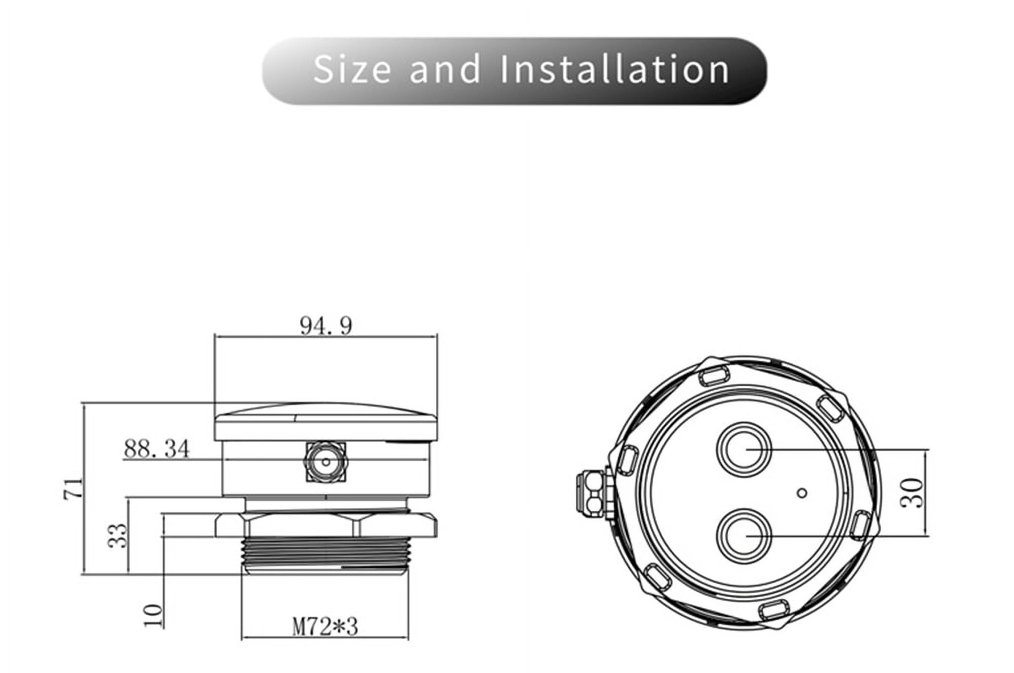 EPTTECH TLC2206-ZB Zigbee Signal Tuya Wireless Liquid Level Water Tank Monitor Sensor