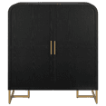 thumbnail image 3 of Bouclair Buffet en Bois Noir et Or, 3 of 10