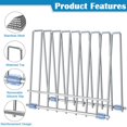 thumbnail image 3 of IDEATECH Reusable Storage Bags Rack, Stainless Drying Rack for Reusable Bags, Books, Makeup Brush, Silver, 3 of 8