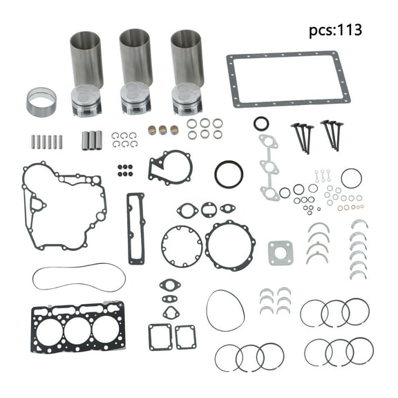 Genrics Overhaul Repair Kit D1105 Replacement for Kubota D1105 Engine U25S KX41-2S KX41-2 KX61-2S KX41H Excavator
