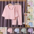 thumbnail image 5 of Mnyotv Kids Boys Girls Pajama Set Cute Soft Pajamas Long Sleeve Sleep Suit Baby Clothes Casual Lounge Set Size 15-16 Years, 5 of 5