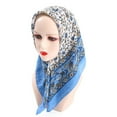 thumbnail image 3 of Fimkaul Womens Scarf Lady Bandanas Neck Floral Folk Custom Travel Vintage Wrap For Islam Printing Wrap Head Hair Neckerchief Muslim Silk Scarves Summer Winter Fall Shawl Wraps Scarfs, 3 of 3