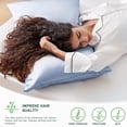 thumbnail image 4 of Funda de almohada de satén azul cielo 20x40 pulgadas King (paquete de 2), 4 of 5