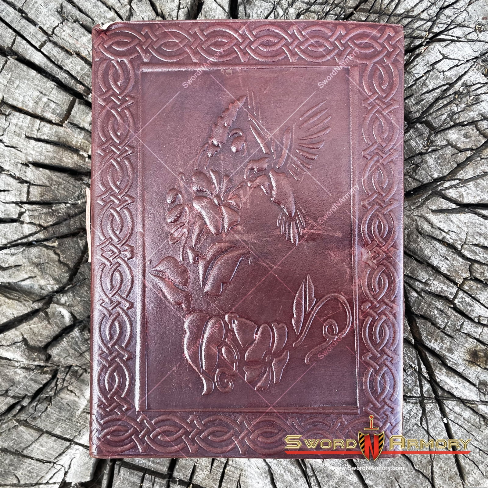 Medieval Genuine Leather Journal Diary Parchment Paper Brown Fierce Dragon