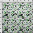 thumbnail image 4 of oneOone Rayon Green Fabric Leaves & Clover Craft Projects Decor Fabric Printed By The Yard 56 Inch Wide, 4 of 5