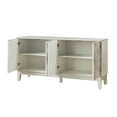 thumbnail image 5 of HULALA HOME Silakan Modern Multifunctional 4-Door Sideboard with Solid Wood Legs by  WHITE, 5 of 5