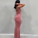 thumbnail image 2 of Vestido largo de satén sin mangas con espalda descubierta para mujer, traje elegante y Sexy para fiesta de cumpleaños y Club, Y2K, verano 2023, 2 of 5