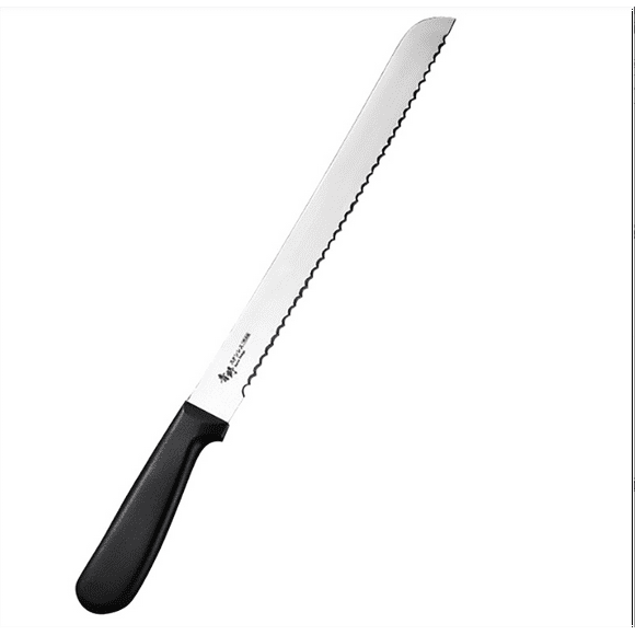 Jinsinto 38*2.5cm table knife cutlery set Swiss Classic black with serrated edge - ergonomic handle, dishwasher safe