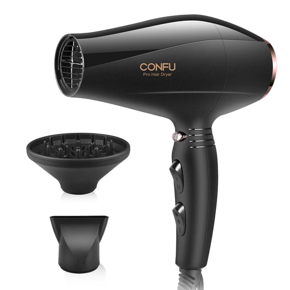 CONFU Professional Ionic Salon Hair Dryer 1875 Watt Negative Ions Ceramic Quick Drying Blow Dryer