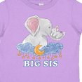 thumbnail image 4 of Inktastic Big Sis Cute Elephants with Moon and Stars Girls Toddler T-Shirt, 4 of 5