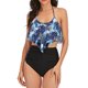 thumbnail image 1 of Traje de baño sexy para mujer Traje de baño de bikini de dos piezas con flores de honda Fridja nalpqowj20918, 1 of 7