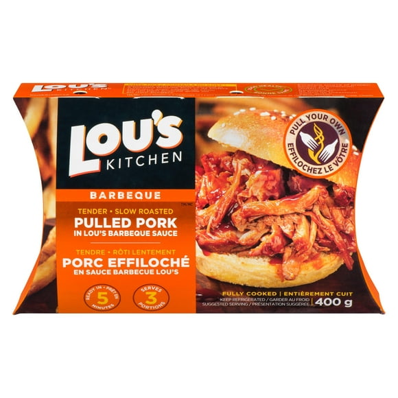 Lou's Kitchen Barbecue Pulled Pork In Lou's Barbecue Sauce, 400 g