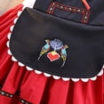 thumbnail image 5 of TAIAOJING Toddler Summer Girls' Short Sleeved Round Neck Red Embroidered Print Princess Dress Oktoberfest Girls' Dress For 12-18 Months, 5 of 9